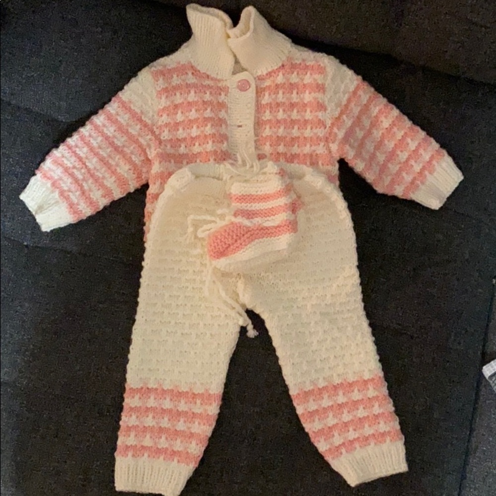 Baby Girl Knitted 2 Piece - Set - Picture 1 of 3